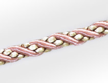 نوار سرمه طنابی (قیطان)، قابل استفاده در صنایع مبلمان و پرده برای پوشش کناره های مبل و روکوبی با بافت محکم و یکنواخت و رنگ ثابت - ضخامت 8 میلی متر