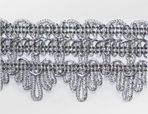 یراق زری دار، قابل اسفاده در حاشیه دوزی تزئینی، انواع ترمه جات و صنایع دستی، دارای بافت یکنواخت و مستحکم، با درخشندگی بالا و مقاومت عالی - عرض 42 میلی متر